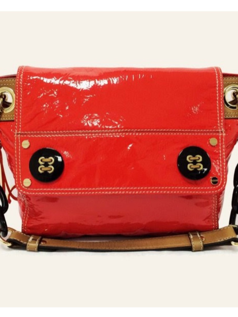 Milly Patent Leather Shoulder Bag